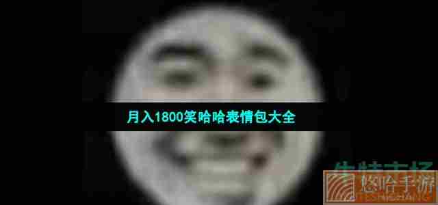 月入1800笑哈哈表情包大全